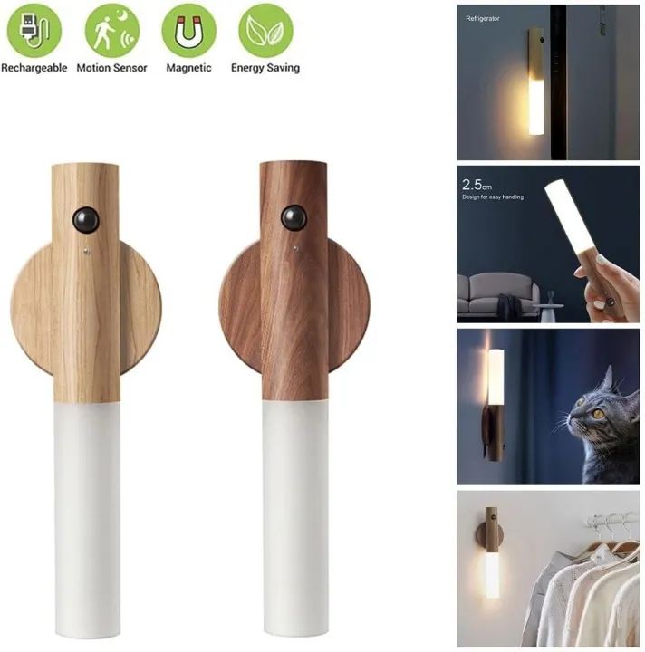 LED USB Wireless Wood Stick Night Light