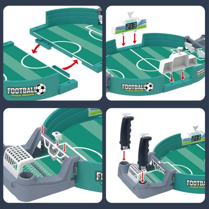 Mini Tabletop Football Game Set Soccer Table Competition Sports