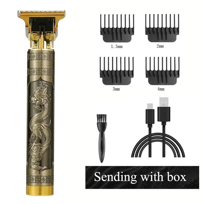 Metal Body T9 Trimmer VINTAGE T9 Dragon Style Metal Rechargeable